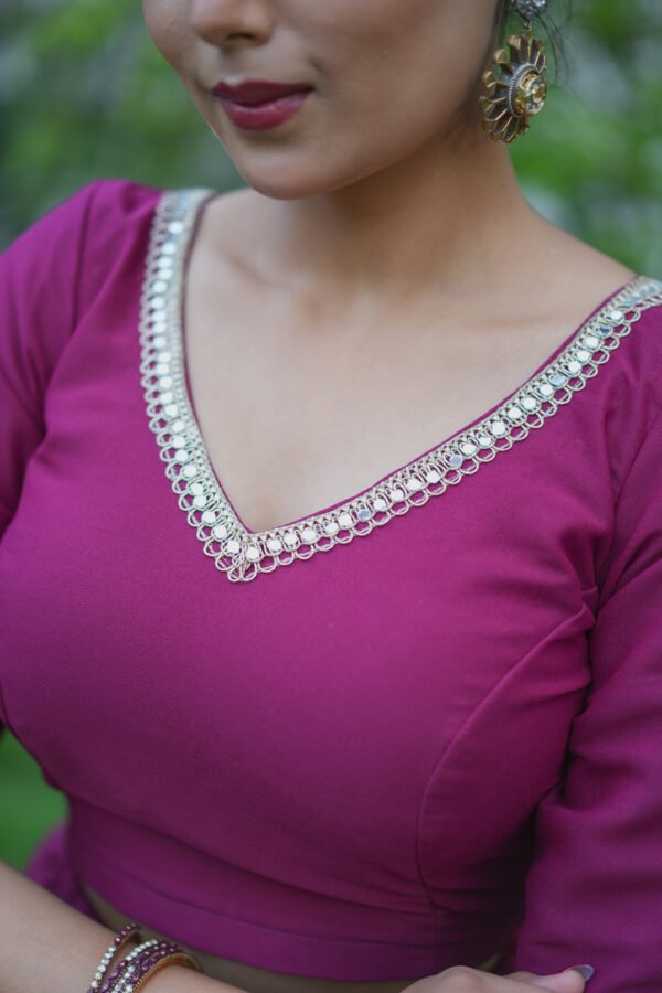 Wine Purple Lehenga Choli with Embroidered Dupatta | Designer Ethnic Wear for Women – Marudhaga