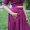 Wine Purple Lehenga Choli with Embroidered Dupatta | Designer Ethnic Wear for Women – Marudhaga
