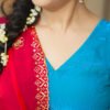 IMG_0156 Peacock Blue Lehenga Choli with Red Embroidered Dupatta | Designer Ethnic Wear for Women – Marudhaga